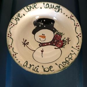 Expressly Yours Snowman serving bowl